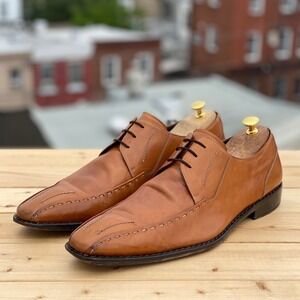 Mezlan Men's Calf Brown Leather Derby Lace‎ Up Shoes Style 12644 Size 11.5 M